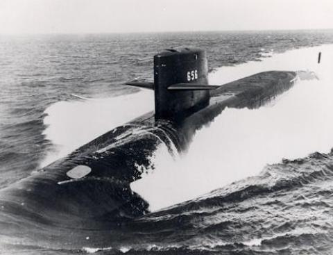 US Naval submarine -Boomer USS GEORGE WASHINGTON CARVER SSBN 656 USN Navy 